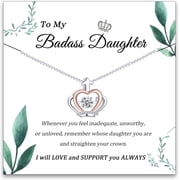 Daughter Necklace for Daughter from Mom, Daughter Necklace as Daughter Birthday Gift from Dad, Father Daughter Gift from Dad, to My Daughter Necklace from Dad a