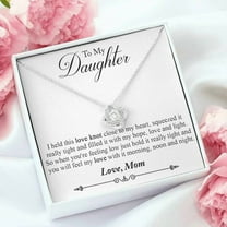 To My Daughter Necklace from Mom gift Daughter Necklace, Mother and Daughter Necklace, Pendant Message Mother Daughter Gifts Pendant Necklaces styles On Birthday, Christmas, Anniversary
