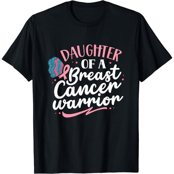 Daughter Of A Breast Cancer Warrior Pink Breast Cancer T-Shirt