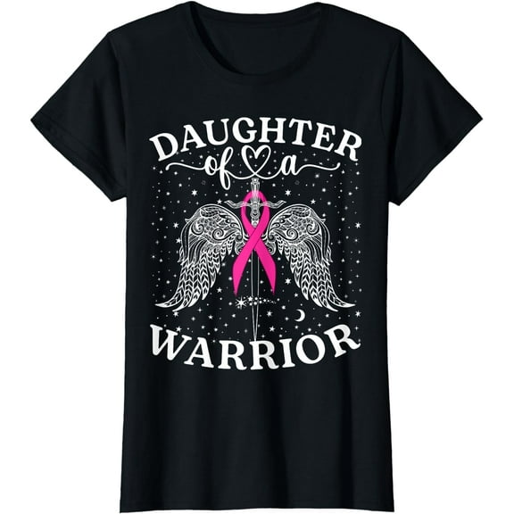 Daughter Of A Warrior Breast Cancer Awareness Support Squad T-Shirt
