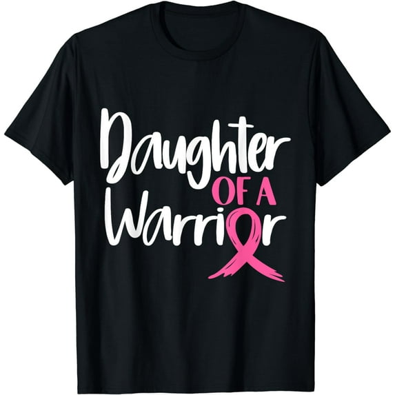 Daughter Of A Warrior Pink Ribbon T-Shirt