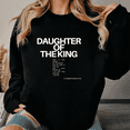 thumbnail image 1 of Daughter Of The King Graphic Tee T-Shirt Top Round-neck long-sleeved Comfort Cotton Breathable black S-3XL, 1 of 6