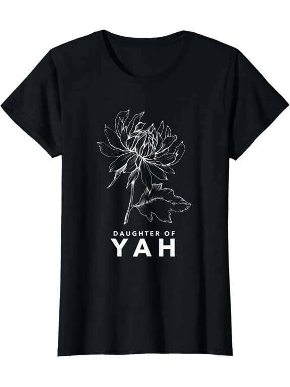 Daughter Of Yah Botanical Flower Faith T-Shirt Size S-5XL