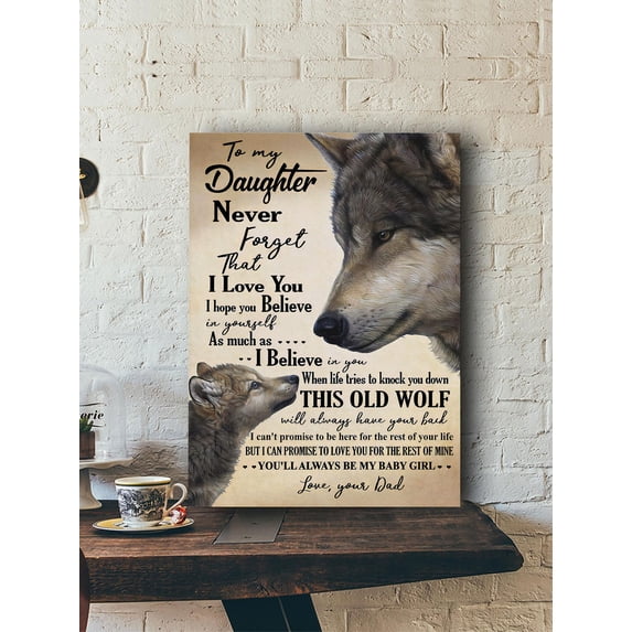 To My Daughter Poster Never Forget That I Love You Husky Poster Gift ...