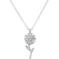 thumbnail image 1 of To My Daughter - Sunflower Fidget Necklace, You are My Sunshine Rotating Necklace, Spinning Sunflower Necklace Pendant, Sunflower Spinner Necklace, Sunflower Necklaces For Women (#2-Silver), 1 of 11
