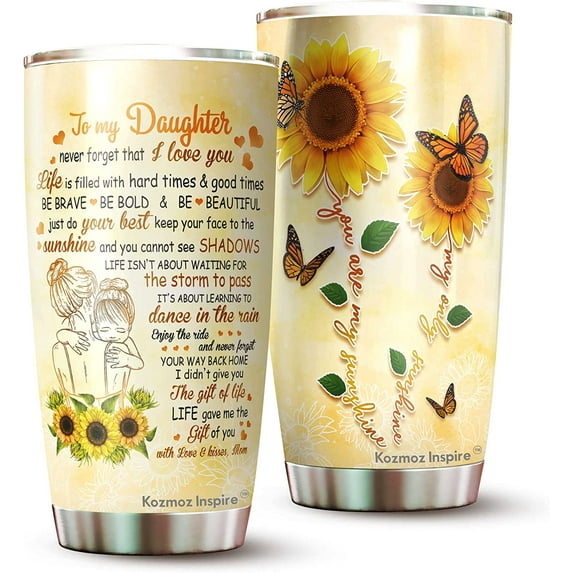Daughter Tumbler From Mom - To My Daughter Tumbler - Gifts For Daughter - Mother Daughter Tumbler - Gifts For Daughter Adult - Tumbler for Daughter - Daughter Tumbler From Mom