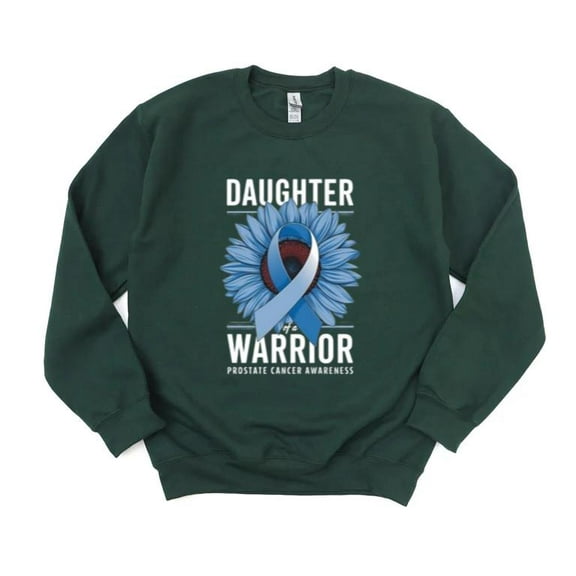 Daughter Warrior Cancer Awareness Support Fighter Hope Ribbon Strong Sweatshirt, for men & women, up to size 5XL