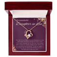 thumbnail image 1 of Daughter in Law Gift Necklace, Birthday, Wedding Gift Necklace for Daughter in Law, Forever Love Necklace From Mother in Law, Father in Law, 1 of 15