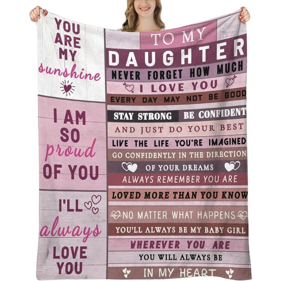Daughter in Law Gifts for Mother Day, Daughter in Law Gifts for Birthday, Christmas, Daughters in-Law Blanket, 60"x50"