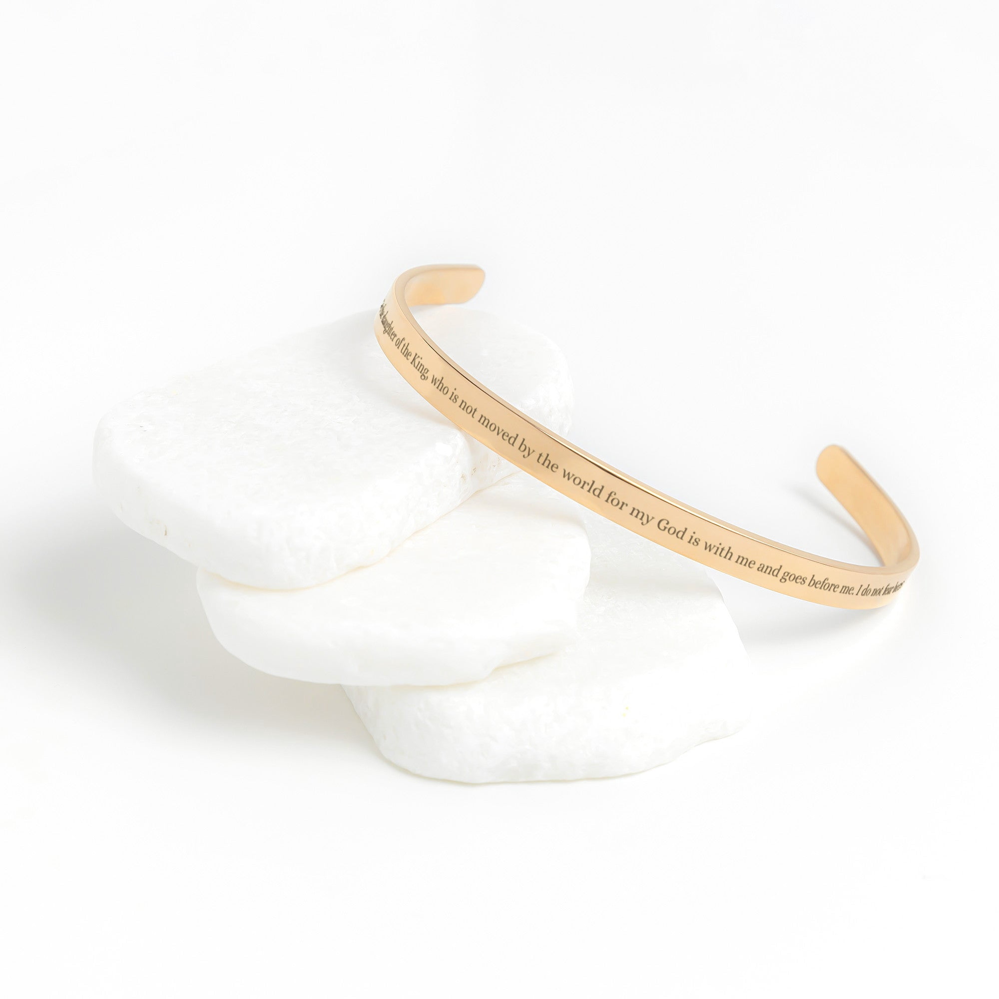 Daughter of the King Christian Cross Cuff Bracelet, Baptism or Confirmation Gift