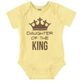 thumbnail image 1 of Daughter of the King Daddy Girl Tiara Bodysuit Jumper Girls Infant Baby Brisco Brands 12M, 1 of 1