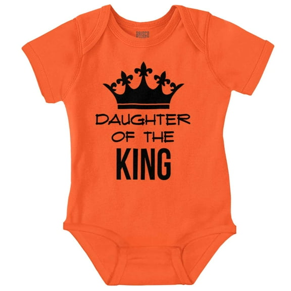 Daughter of the King Daddy Girl Tiara Bodysuit Jumper Girls Infant Baby Brisco Brands 6M