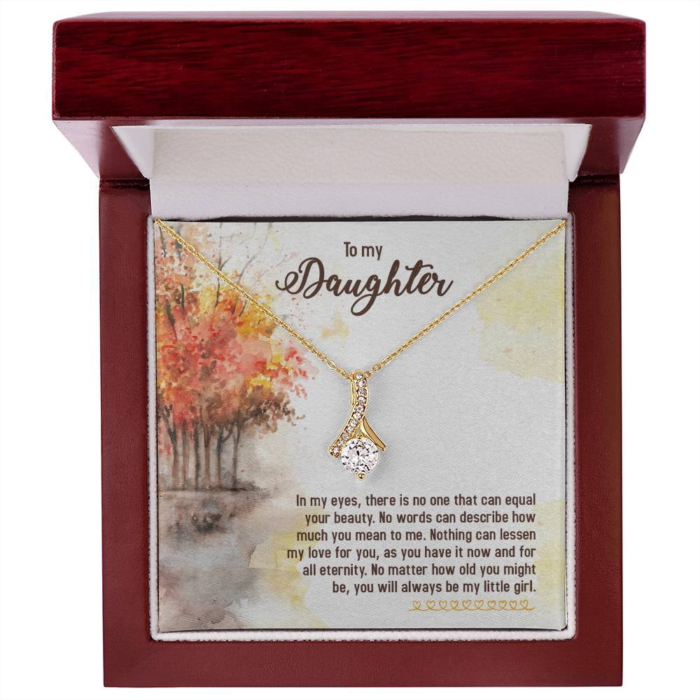 Larvincy Mothers Day Gifts For Daughter From Father - To My Daughter Necklace From Dad With Heartfelt Message & Elegant Box, Beautiful Gold Jewelry Gift From Love Daddy On Graduation Birthday Wedding