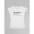 thumbnail image 1 of Daughter slogan t-shirt in white Size: Youth L (14-16), Color: White, 1 of 1