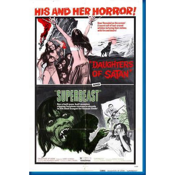 Daughters Of Satan Movie Poster Art Poster 24x36 Unframed, Age: Adults, Rectangle Poster Time