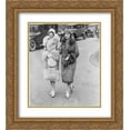 thumbnail image 1 of Daughters of movie magnate call on the president. Misses Edith and Irene Mayer, daughters of Louis Mayer, head of the Metro Goldwyn Mayer Corp. 20x22 Double Matted Gold Ornate Framed Art Print, 1 of 2
