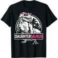 thumbnail image 1 of Daughtersaurus T rex Dinosaur Funny Daughter Saurus Family Unisex T-Shirt for Men Women Kids, 1 of 5