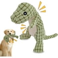 thumbnail image 1 of Daupanzees New Indestructible Robust Dino, Soft Stuffed Plush Interactive Dog Toys, Durable Robustdino Dog Toy for Aggressive Chewers, Pet Training Squeaky Plush Dog Toy Green, 1 of 8