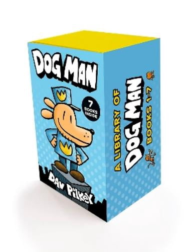 Dav Pilkey A Library of Dog Man (books 1-7) (Paperback) Dog Man