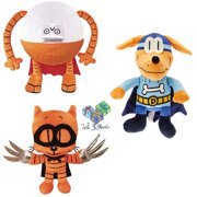 Dav Pilkey Dog Man Book Supa Buddy Action Set Includes MerryMakers Plush Characters Bark Knight, 80-HD, and Cat Kid A Supa Fan Gift Set to Enjoy The Stories and Have Great Adventures