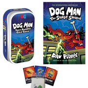 Dav Pilkey Dog Man The Scarlet Shedder Gift Set includes Hardcover Book #12, Dog Man Supa Buddies Card Game, and Character Cards Series Encourages Empathy, Kindness, and Persistence