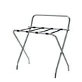 thumbnail image 1 of Davao Chrome Metal High-Back Folding Luggage Rack with Nylon Straps, 1 of 2