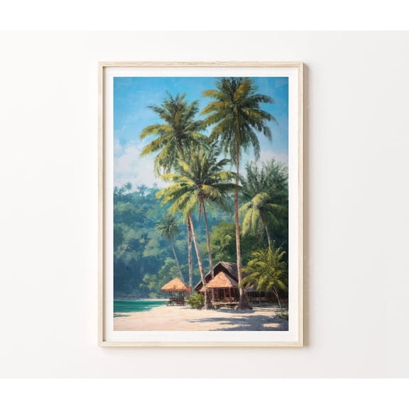 Davao Philippines Tropical Beach Hut Home Decor