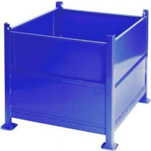 Davco 6098919 40.5 x 34.5 x 32 in. Sheet Metal Steel Container - Blue - 3200 lbs