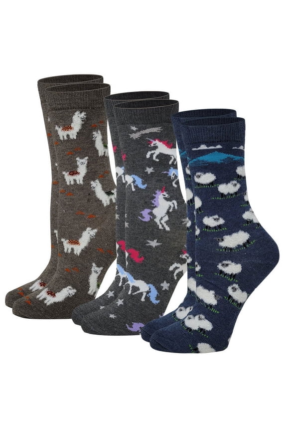 Women's Novelty Socks 3 Pair Pack Set