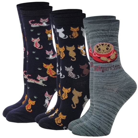 Davco Women's Novelty Socks 3 Pair Pack Set