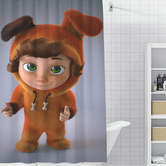 Dave and AVA-theme Bathroom Shower Curtain Home Decor,Bath Curtains Durable Waterproof Bath Curtain , Adluts Girls Boys Bathroom Decor House Gifts 60x71inch150cmX180cm