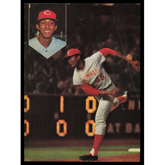 Dave Concepcion, Wayne Simpson & Bernie Carbo Autographed 8.5x11.5 Magazine Page Photo Cincinnati Reds SKU #232572