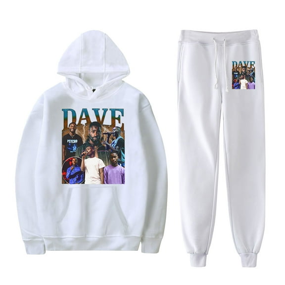 Dave East Merch Hoodie and SWEATPANTS set pop print Unisex Casual Street Clothing