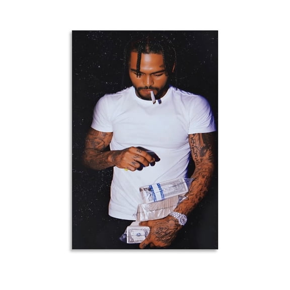 Dave East Rapper Art Performance Art Poster Canvas Wall Art Poster Decorative Bedroom Modern Home Print Picture Artworks Posters 16x24inch(40x60cm)