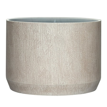 Dave & Jenny Marrs for Better Homes & Gardens Rogers Off-White Resin Planter, 16in x 16in x 11.5in