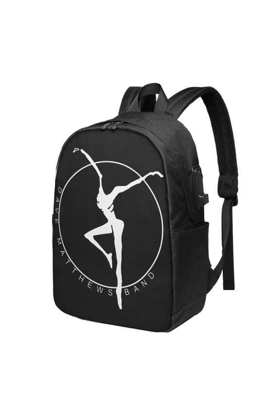 Dave Matthews Band Backpack Fashion Travel Backpack Laptop Backpack 17 Inch External Usb Interface Headphone Line Interface