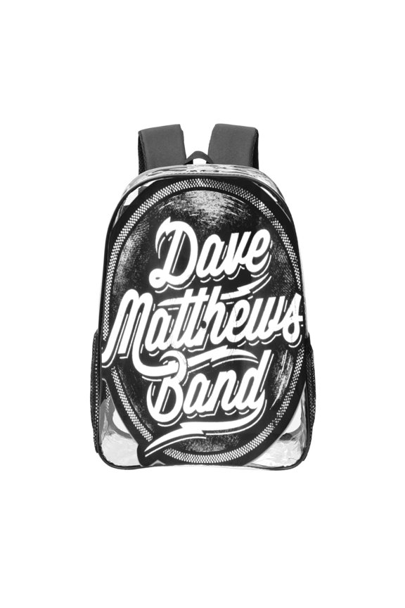 Dave Matthews Band Transparent Backpack Fashion Travel Backpack Laptop Backpack 16 Inch