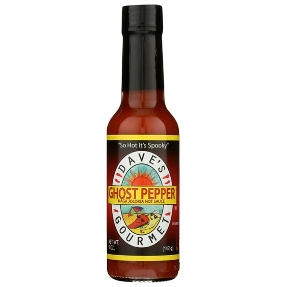 Dave'S Gourmet Ghost Pepper Naga Jolokia Hot Sauce, 5 Fl Oz
