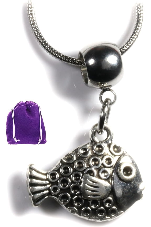 Parrot Fish Necklace - Fish Pendant or Fish Jewelry for Women with a Beautiful Parrot Fish Charm