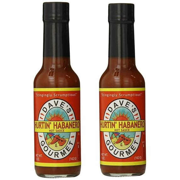 Dave's Gourmet Hurtin' Habanero Hot Sauce, 2-Pack 5 fl. oz.(142g) Bottles