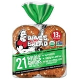 Dave's Killer Bread 21 Whole Grains & Seeds Organic Hamburger Buns Healthy Whole Grain Buns 8 Ct (Pack of 2)