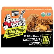 Dave's Killer Bread Amped-Up Peanut Butter Chocolate Chunk Organic Protein Bars, 4 Count