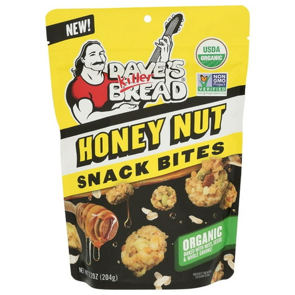 Dave's Killer Bread Bites Granola Honey Oat Organic 7.2 oz (Pack of 6)