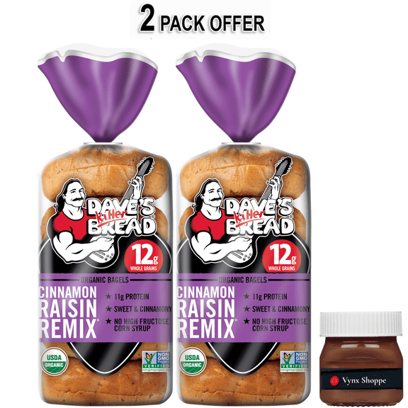 Dave's Killer Bread Cinnamon Raisin Remix Organic Bagels, 16.75 Oz., 5 Ct