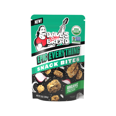 Dave's Killer Bread Epic Everything Organic Snack Bites, Everything Flavor Organic Snacks, 7.2 oz