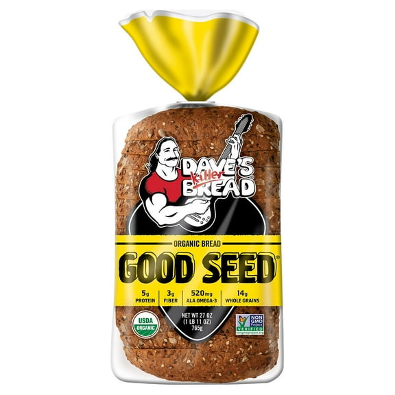 Dave's Killer Bread Good Seed Whole Grain Organic Bread Loaf, 27 oz - Pack Of 5