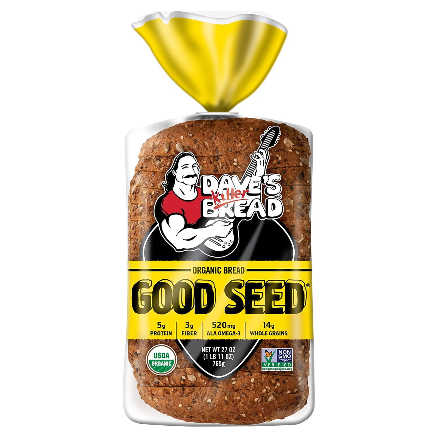 Dave's Killer Bread Good Seed Whole Grain Organic Bread Loaf, 27 oz - Pack Of 7