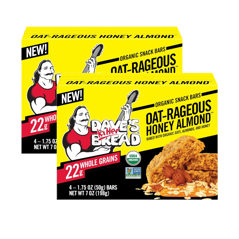 Dave's Killer Bread OatRageous Honey Almond Organic Snack Bars, 4