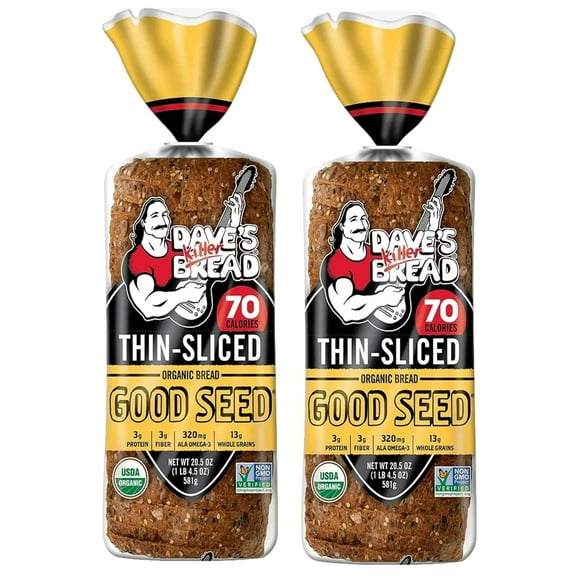 Dave's Killer Bread - Organic - Good Seed, Thin-Sliced - 2 Loaves