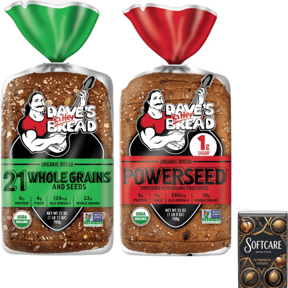 Dave's Killer Bread Plain Awesome Bagels | Dave's Killer Bread Epic Everything Bagels